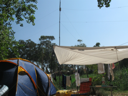 Camping mit Antenne